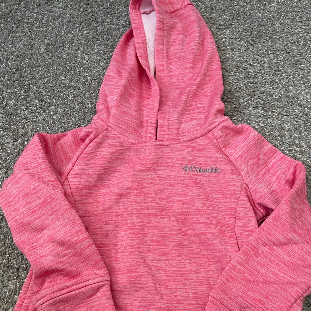Girls pink Columbia sweatshirt